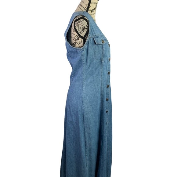 Denim Blue Midi Dress - Picture 6 of 8
